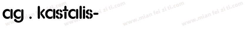 AG . kastalis字体转换
